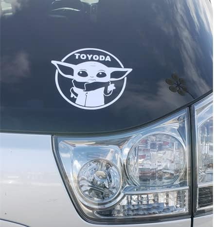 Sevimli Toyoda Sticker Vinil Beyaz Çıkartması ıçin Araba / Kamyon / Van / SUV / Sınıf / Pencere / Duvar / Ayna /
