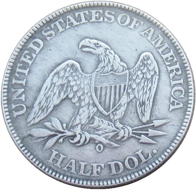 ABD Yarım Dolar Bayrağı 1847 Gümüş Kaplama Çoğaltma hatıra parası