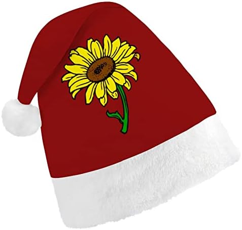 Güzel ayçiçeği Noel şapka toplu yetişkin şapka Noel şapka tatil Noel parti malzemeleri için