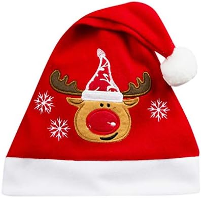 lıuyffan Yetişkin Şapka Unisex Santa Şapka Noel Kap Tatil Şapka Konfor Beyzbol Kapaklar Tüm Örgü Şapka