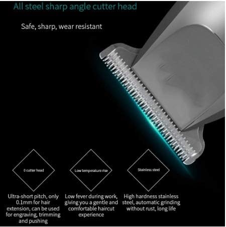 QUUL Saç Kesme Makinesi USB şarj edilebilir saç Kesme Makinesi Ayarlanabilir Çelik Bıçak Profesyonel Saç Kesme Makinesi