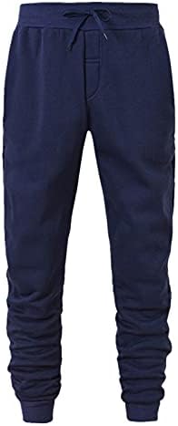 DBYLXMN erkek Hip Hop Pantolon Rahat Parça Manşet Dantel - up Düz Renk egzersiz pantolonları Cep ile 10 Yıldız