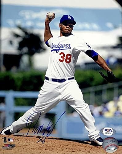 Ramon Troncoso İmzalı 8x10 Fotoğraf Dodgers PSA AJ24292 - İmzalı MLB Fotoğrafları