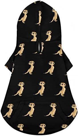 Sevimli Meerkats Köpek ve Kedi Kostümleri Sevimli Hayvan Hoodie Takım Elbise Şapka Sevimli Kıyafetler Giysileri