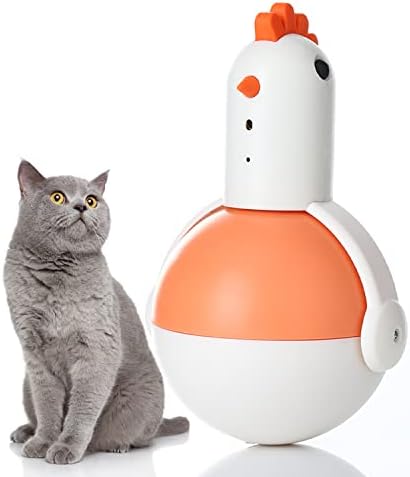 Vealınd Kedi Oyuncaklar için Kapalı Kediler İnteraktif Tumbler Topu, LED Kitty Oyuncaklar için Pet Otomatik Yavru