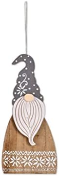 Günbatımı Manzara Tasarımları Aşağı Ev Noel Gnome Süsleme, Ahşap