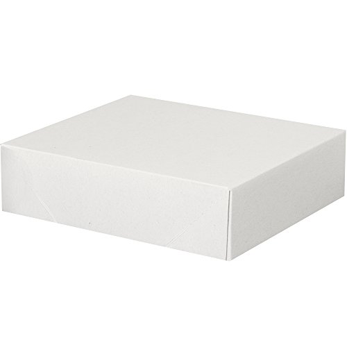 Kırtasiye Katlanır Kartonlar, 11 1/8 x 9 1/2 x 3, Beyaz, 150/Kutu, indirimli Kargo ABD